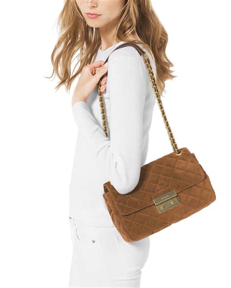 michael kors shoulder bags|Michael Kors suede shoulder bag.